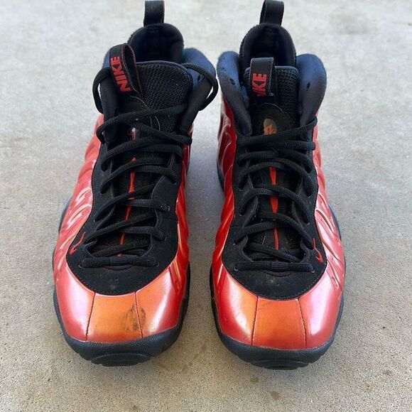 Nike Sneakers Air Foamposite One Youth Size 5.5 Red Habanero - Picture 3 of 14